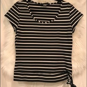 Black and white shirt